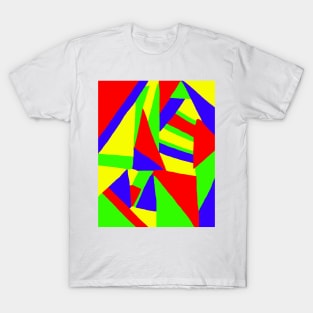 Abstract Primary Colors T-Shirt